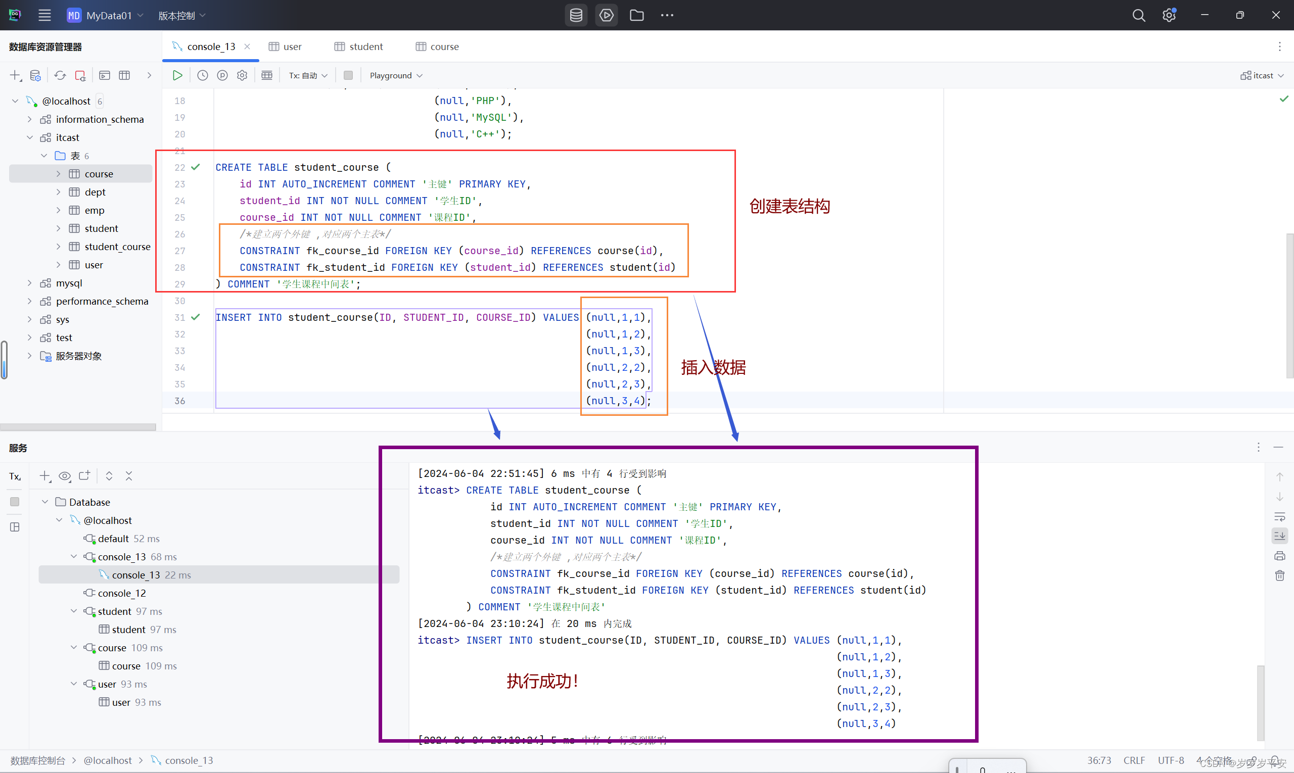 MySQL—多表查询—多表关系介绍