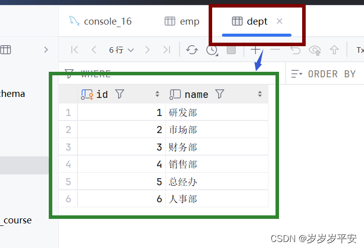 MySQL—多表查询—练习（2）