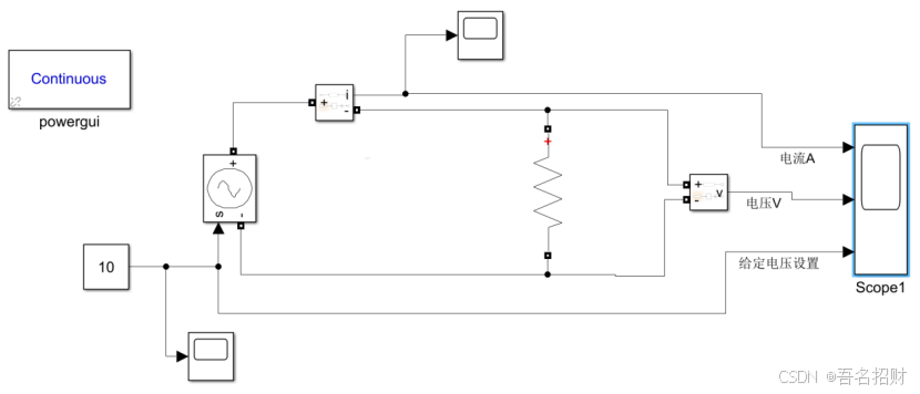 2、建立模型，截图，参数配置（simulink仿真）