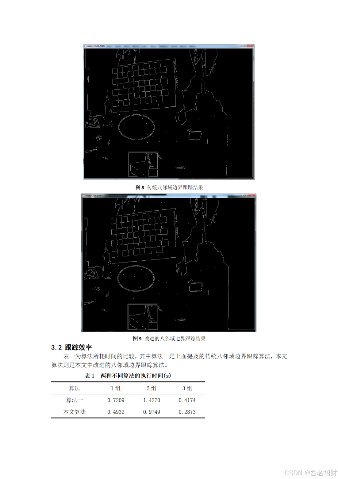 学术规范与论文写作——改进的八邻域边界跟踪算法