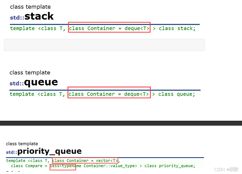 C++之stack 和 queue