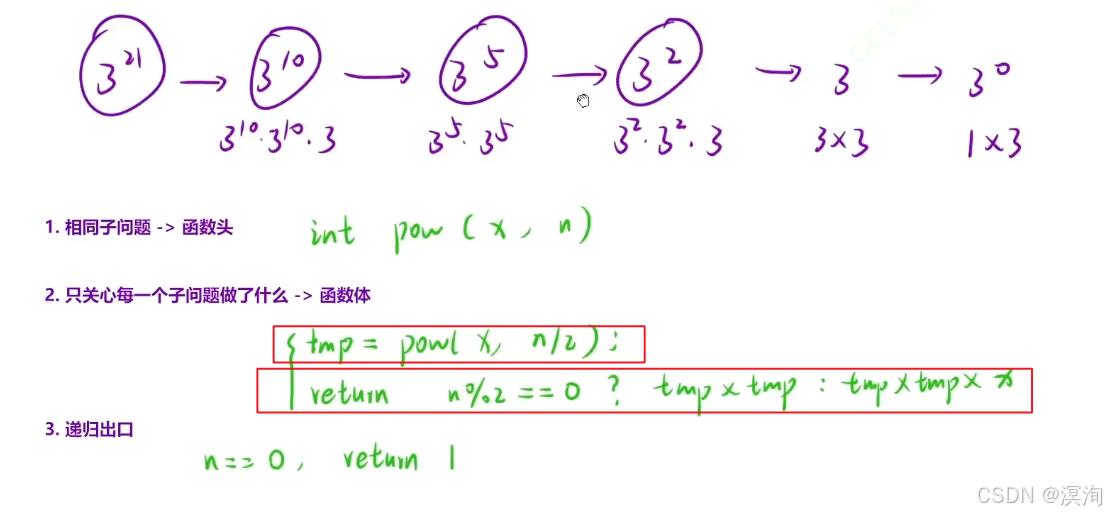 【C/C++算法】蓝桥杯之递归算法（如何编写想出递归写法）