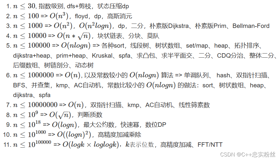 复杂度的OJ练习