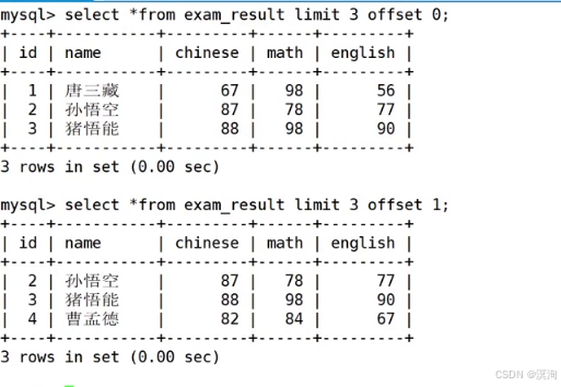 Linux下学【MySQL】表中插入和查询的进阶操作（distinct、between、in、like、where、not、NULL、order by）