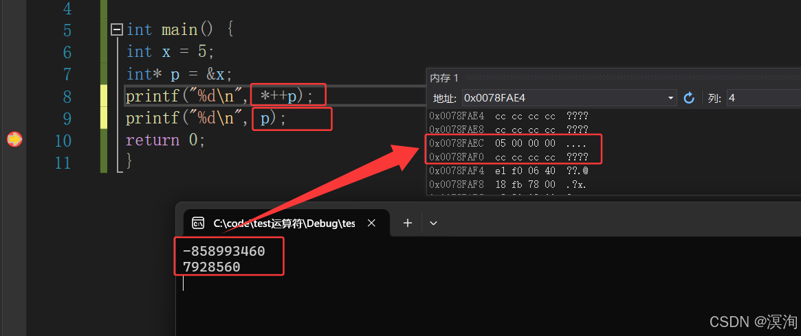 C语言中 * 和 ++ 结合的优先级(*++i、*i++) 你还记得吗？（配具体栈内存地址 和 实际测试代码）
