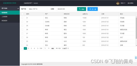 基于ssm框架实现家庭理财收支系统(源码+数据库+文档)