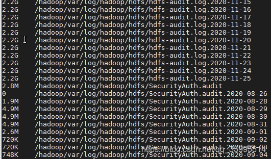 【Linux】HDP集群日志配置和日志删除脚本